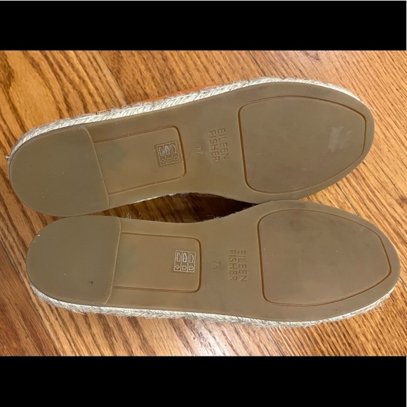 EUC Eileen Fisher Leather Loafer, Orange - Picture 4 of 4